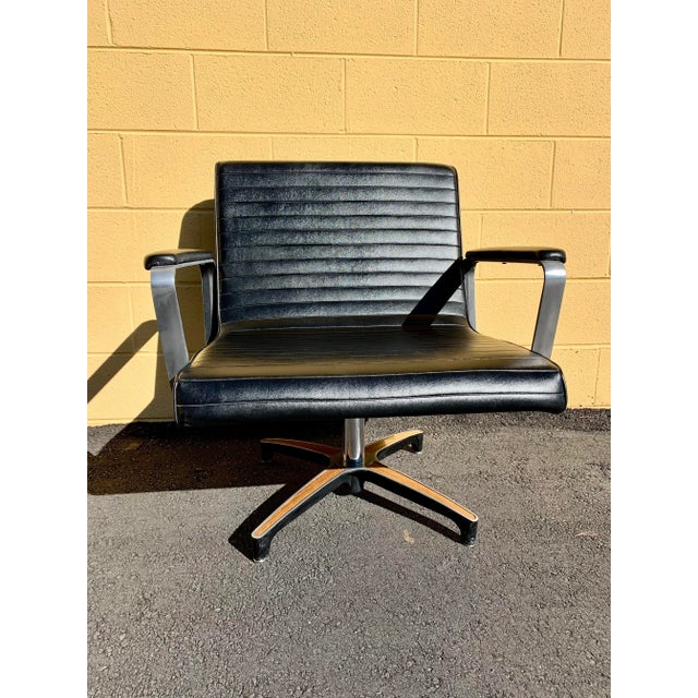 Vintage Swivel Lounge Chair by Chromcraft For Sale - Image 9 of 11