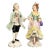1930's Antique Fine Porcelain Dresden Couple Figurines Germany - Set of 2 For Sale