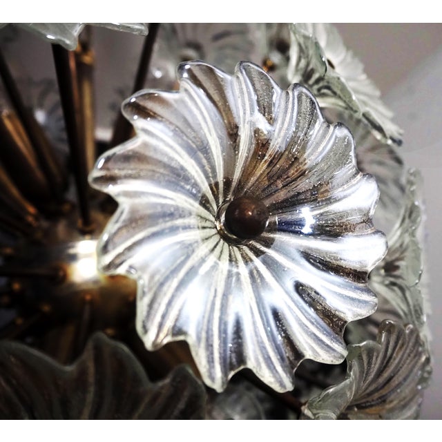 Vintage Sputnik Italian Crystal Chandelier, 1980 For Sale - Image 9 of 15