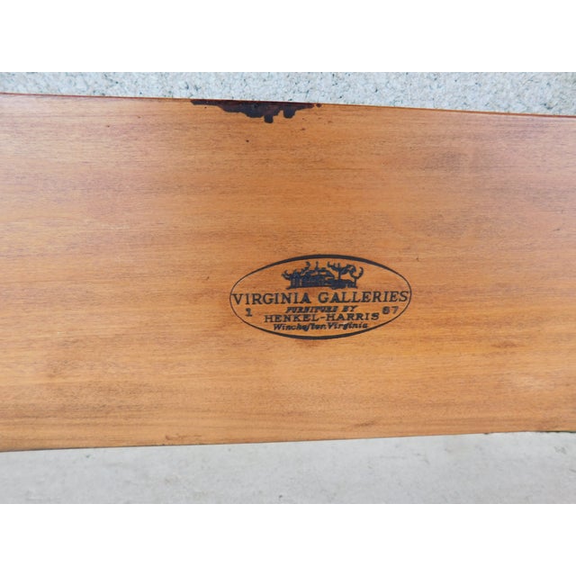 Wood Henkel Harris Cherry King Size Headboard For Sale - Image 7 of 8