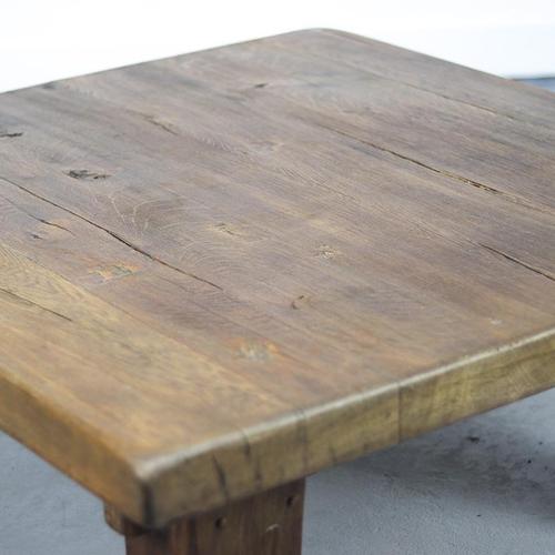 Large Vintage Rustic Brutalist Coffee Table, 1960s For Sale - Image 6 of 10