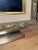 French Provincial Bronze Finish and Matted Accent Wood Wall Mirror For Sale - Image 9 of 12