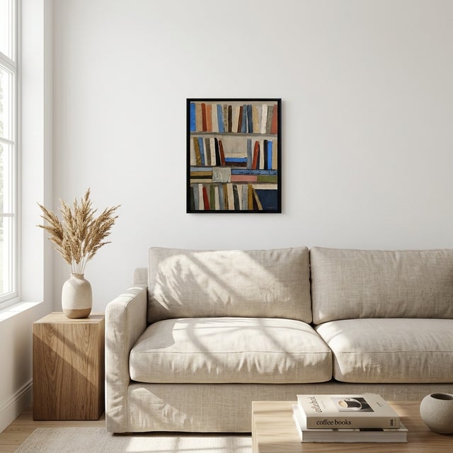 Inspiration, Abstract Library, Contemporary Oil Painting, Framed by Sophie Dumont For Sale - Image 11 of 11