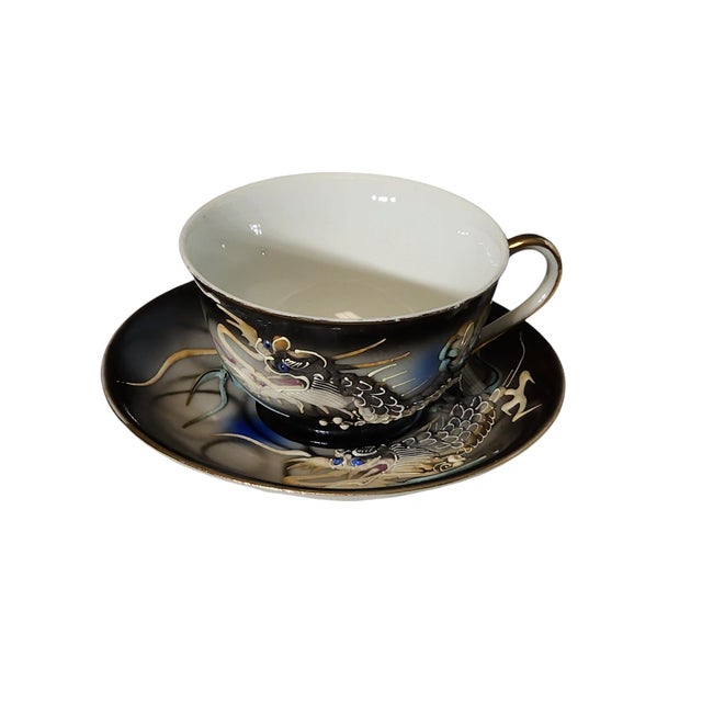 Mid Century Japanese Moriage Dragonware Tea Service for Six- 22 Pieces For Sale - Image 10 of 10