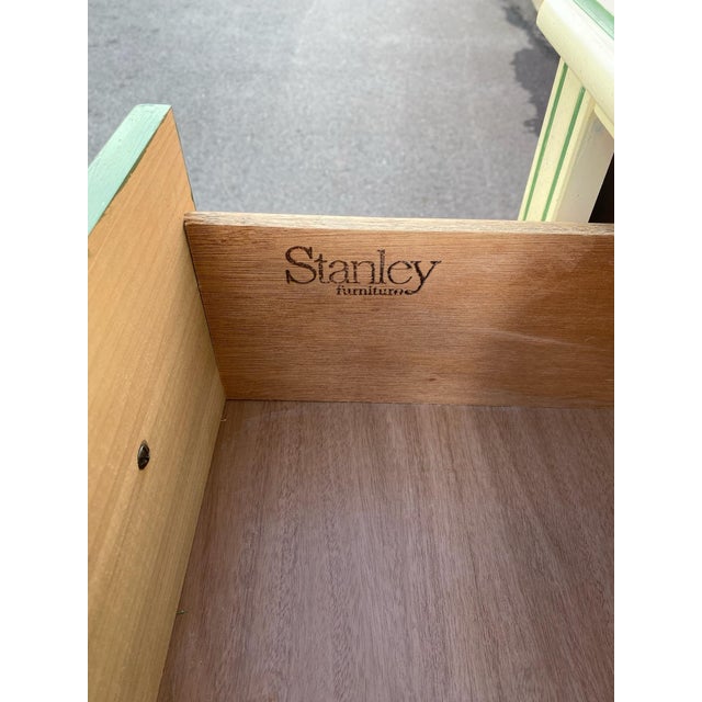 Stanley Furniture Vintage Stanley 3 Drawer Dresser With Hutch Top For Sale - Image 4 of 10
