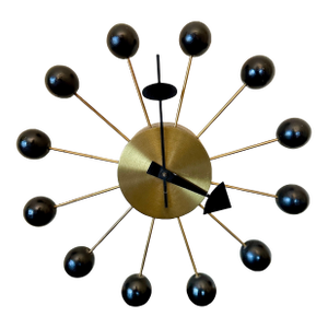 1950s George Nelson Howard Miller Ball Wall Clock