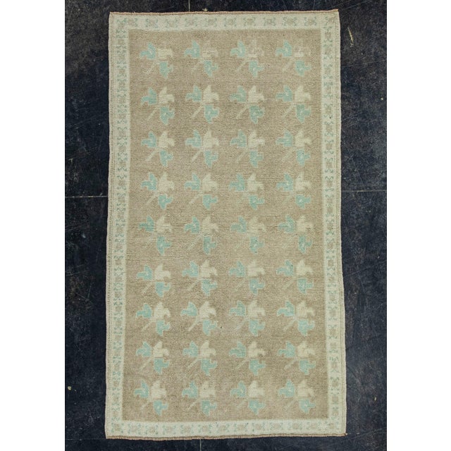 Brown Turkish Vintage Rug 3' x 5'4" #20847 For Sale - Image 8 of 8