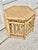 Tan Vintage Fretwork Style Bamboo Hexagon Shaped Coffee Table For Sale - Image 8 of 10