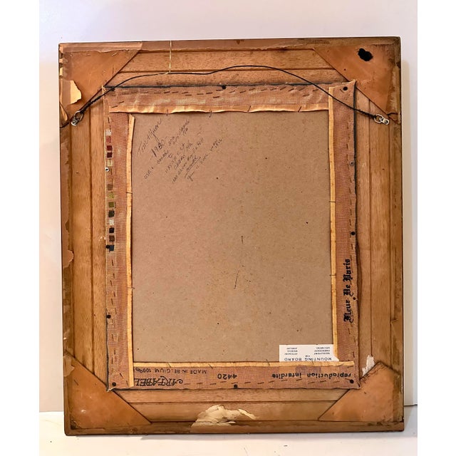 Textile Needlepoint of Asian Woman For Sale - Image 7 of 8