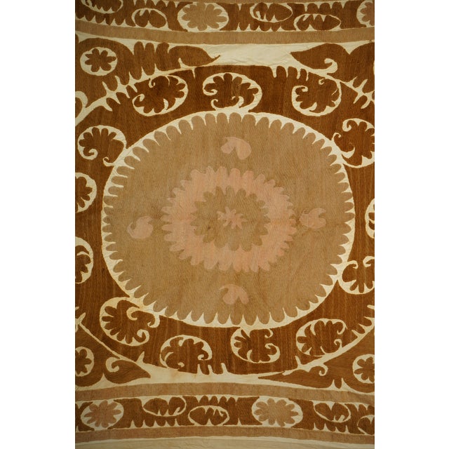 Suzani Wall Decor - Tribal Tapestry 4'2'' X 4'4'' For Sale In New York - Image 6 of 10