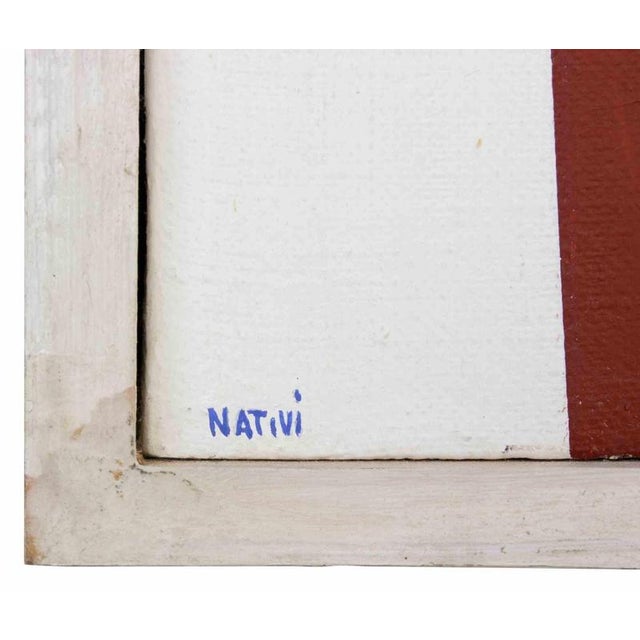 Gualtiero Nativi, Verso il Rosso, 1979, Acrylic, Framed For Sale - Image 3 of 5