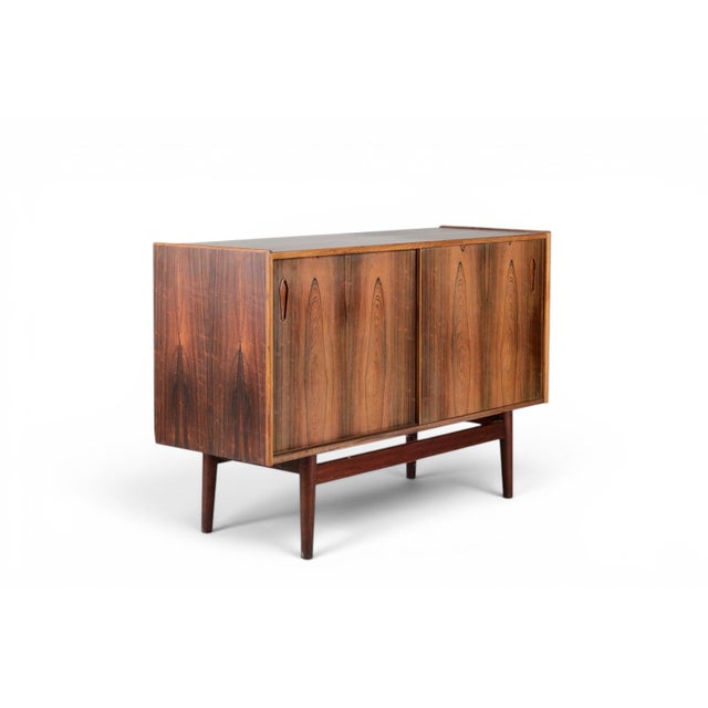 Mid-Century Modern 1960s Danish Rosewood Sideboard With Sliding Doors For Sale - Image 3 of 4