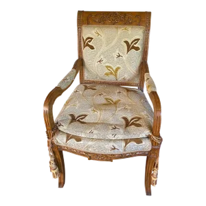 Mid 20th Century Louis XV Fauteuil Chair From Mid Century France