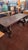 Brown Rustic Handcrafted Chestnut Lyre Table, 1980s For Sale - Image 8 of 10