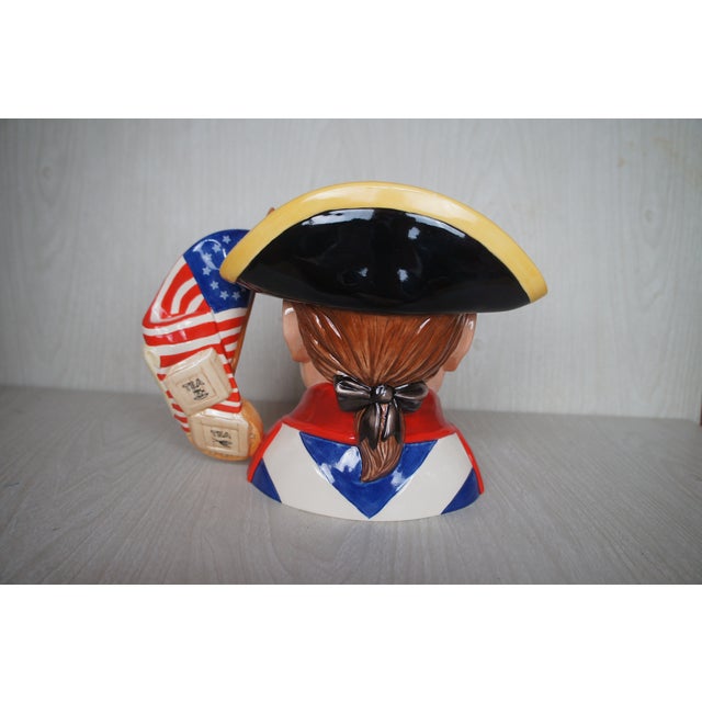 Ceramic American Royal Doulton Revolutionary War Military Soldier Toby Character Jug For Sale - Image 7 of 16