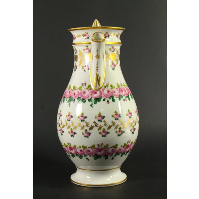 Circa 1810-15 First Empire Old Paris Porcelain Coffee / Tea Pot & Sugar Bowl - 2pcs For Sale - Image 4 of 18