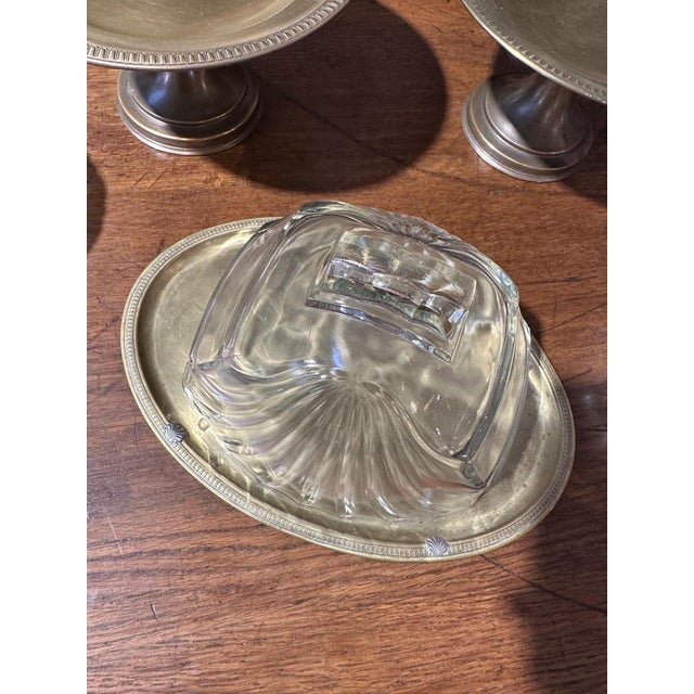 1920s Antique Set of Three Cloches with Trays, Set of 6 For Sale - Image 5 of 8