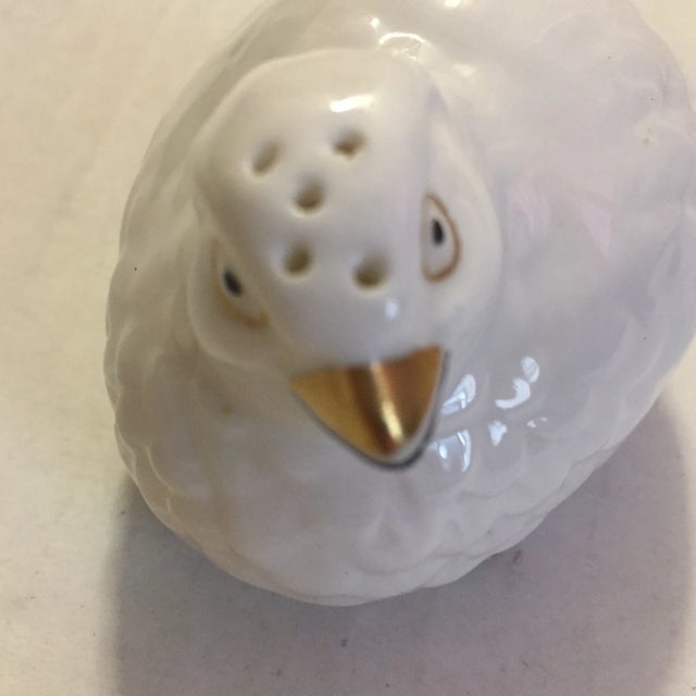 Wood Mid-Century John Aynsley English Bone China Salt Shaker For Sale - Image 7 of 11