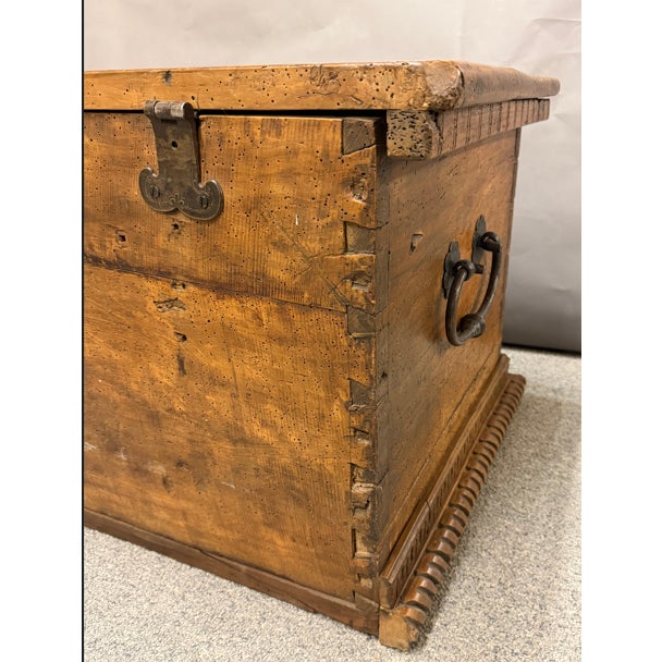 17th Century 17th Century Renaissance-Styled Country French Coffer/Trunk For Sale - Image 5 of 10