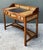 English Vintage Woven Rattan and Teak Desk For Sale - Image 3 of 12