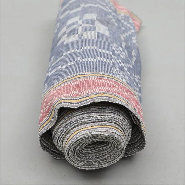 Mid 20th Century Swedish Hand Woven Light Weight Runner For Sale - Image 4 of 9