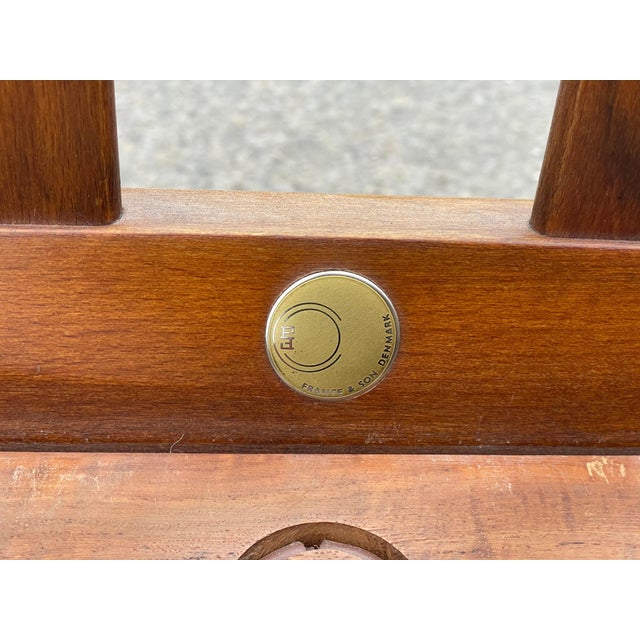 Mid-Century Danish Modern Armchair attributed to Grete Jalk for France & Søn, 1960s For Sale - Image 14 of 16