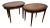 1890s Antique English Mahogany Satinwood & Mother of Pearl Pair of Center Tables For Sale