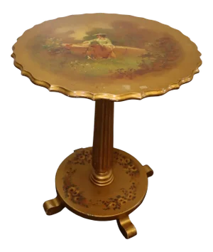 Verni Martin Scenic Gold Gilt Table