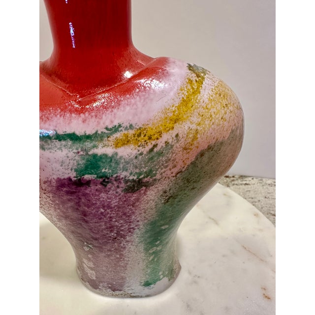 Kjell Engman for Kosta Boda Signed Sculptural Art Glass Decanter | 1990s For Sale - Image 9 of 14