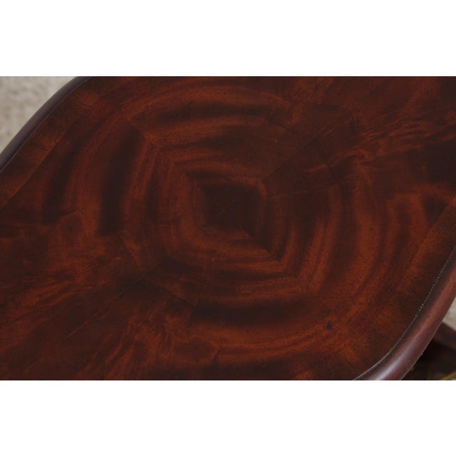 Maitland Smith Regency Mahogany Magazine Table For Sale - Image 9 of 16