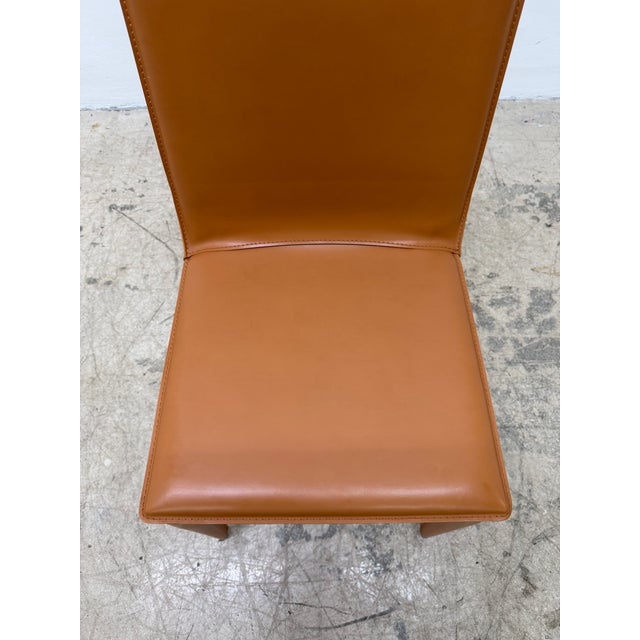 G.&r. Fauciglietti Latina High Back Leather Dining or Side Chair for Frag, Italy For Sale - Image 10 of 15