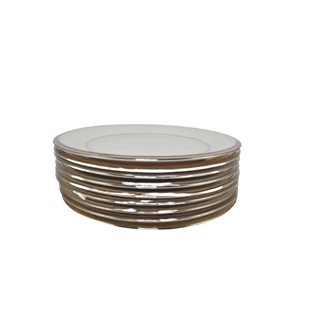 Name: Lenox Solitaire Set of 9 Bread/Dessert Plates Size: Bread/Dessert Plate Measurements: 6.5”x6.5”x0.5” Model: Lenox...