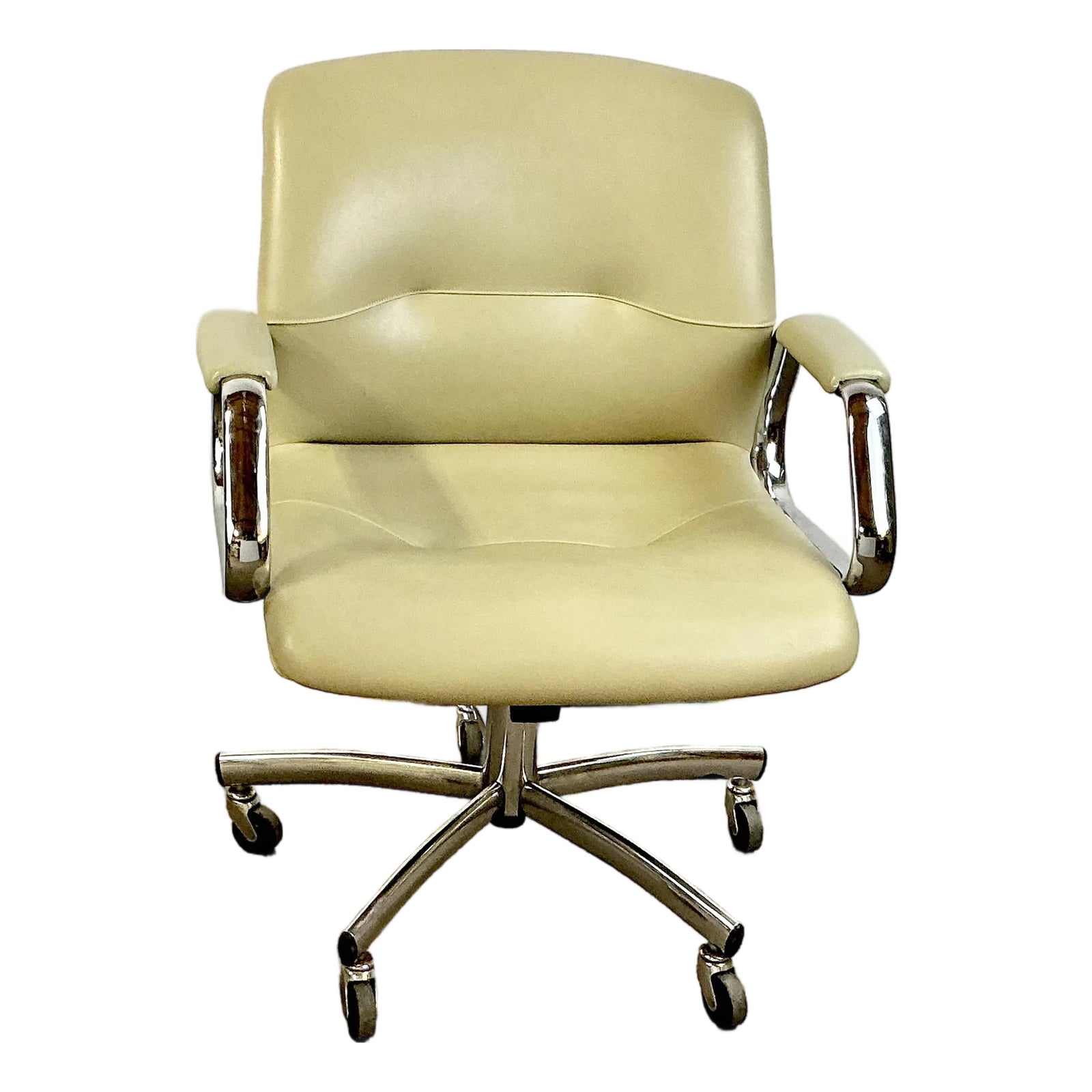 1970s Vintage Americana Contemporary Leather Steelcase Office