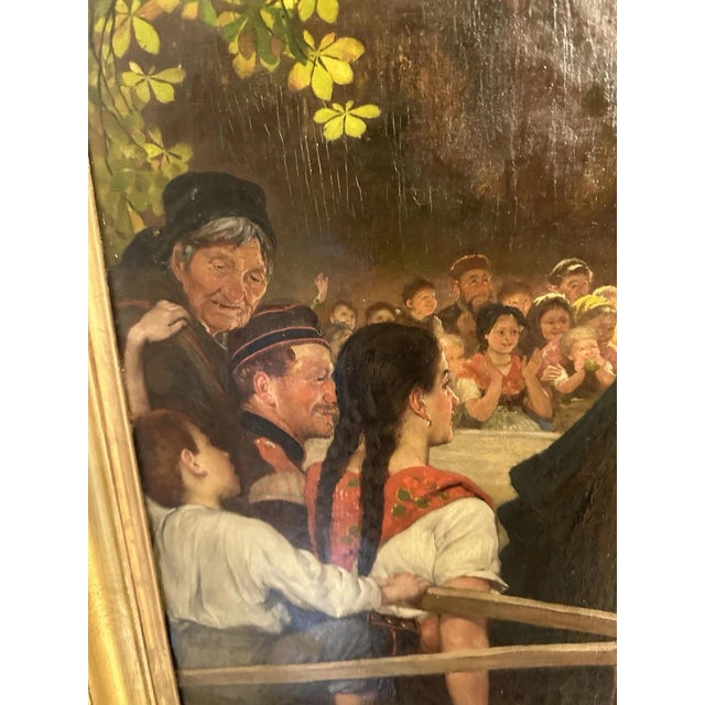 Modern Heinrich Waldschmidt, Circus – Circus Artists and Horse, 1870, Oil Painting on Canvas For Sale - Image 3 of 11