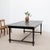 Antique wooden table, early 20th century Original black patina with a waxed finish. Height under the apron: 61 cm