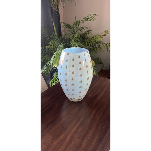 Contemporary Waterford Evolution "Bamboo" or "Opal & Amber" Flower Vase. For Sale - Image 3 of 7