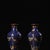 Pair of Vintage Chinese Blue Cloisonné "Crane & Clouds" Vases - 1365g For Sale In Los Angeles - Image 6 of 9