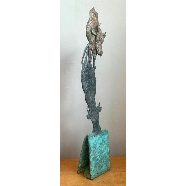Vintage Sculptural Bronze Bull Statue For Sale In West Palm - Image 6 of 12