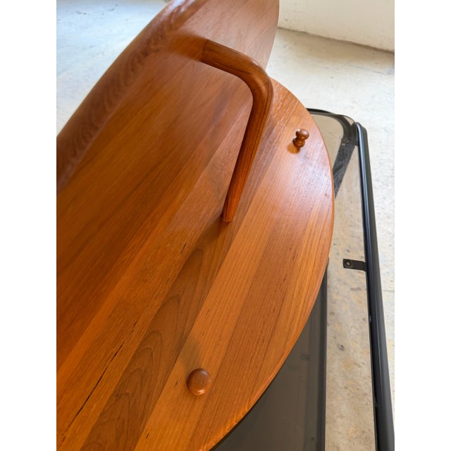 Brown Semi-Circular Coat Rack in Teak by Lysgaard Møbler, 1970s For Sale - Image 8 of 11