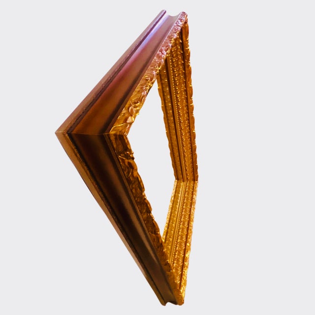 Large Carved Gilded Wall Mirror For Sale - Image 9 of 12