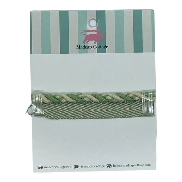 Knot's Landing 1/4" Flange Trim Barbados Green Sample For Sale