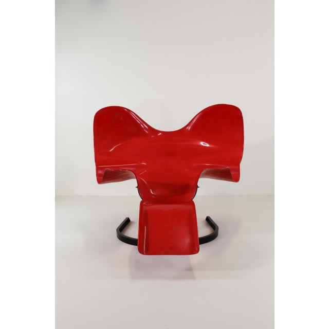 We are offering for sale an emblematic "Éléphant" lounge chair designed by Bernard Rancillac in 1966. This is a copy...
