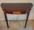George Hepplewhite C. 1900 Valiant Furniture Inlaid Mahogany and Satinwood Flip-Top Hepplewhite Gaming Table For Sale - Image 4 of 14