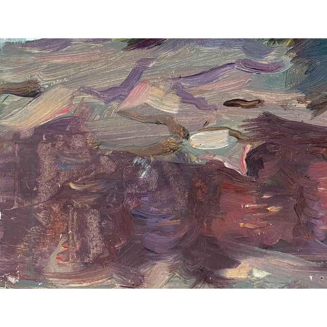 1970s 1970s Army Attack Oil Painting, Socialist Realism, Ukrainian Art For Sale - Image 5 of 6