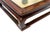 Brown Square Dream Stone Inlaid Rosewood Slender Legs Display Stand For Sale - Image 8 of 10