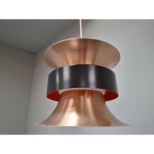Vintage Danish Brass Pendant Light by Ben Nordsted for Lyskaer, 1970s For Sale - Image 14 of 18