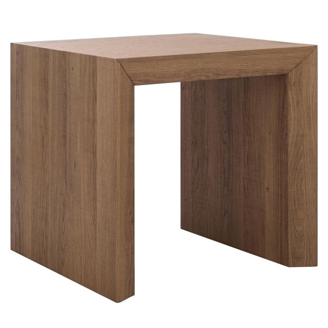 Woodrow Accent Table in Natural Brown For Sale In Philadelphia - Image 6 of 8