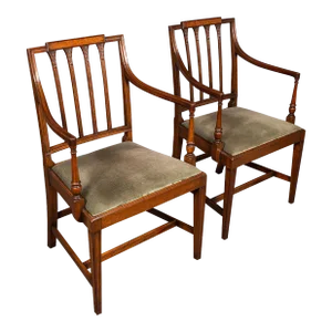 1950's Pair of Vintage Elbow Chairs