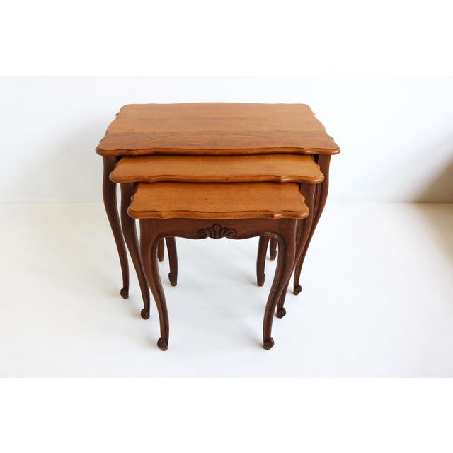 Louis XV Style Nesting Tables, 1960s, Set of 3 For Sale - Image 12 of 12