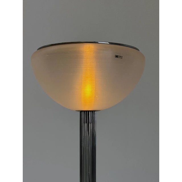 Silver Moana Floor Lamp by Luigi Massoni for Guzzini, 1970s For Sale - Image 8 of 11